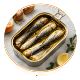 Canned sardines